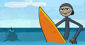 Stickman Surfer: endloses Wellenreiten plus zwei Mini-Spiele