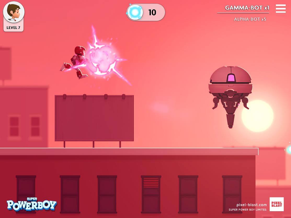 Super Powerboy iOS Spiel